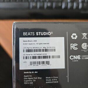 Beats by Dr. Dre Studio3 Wireless Noise Cancelling Headphones Black